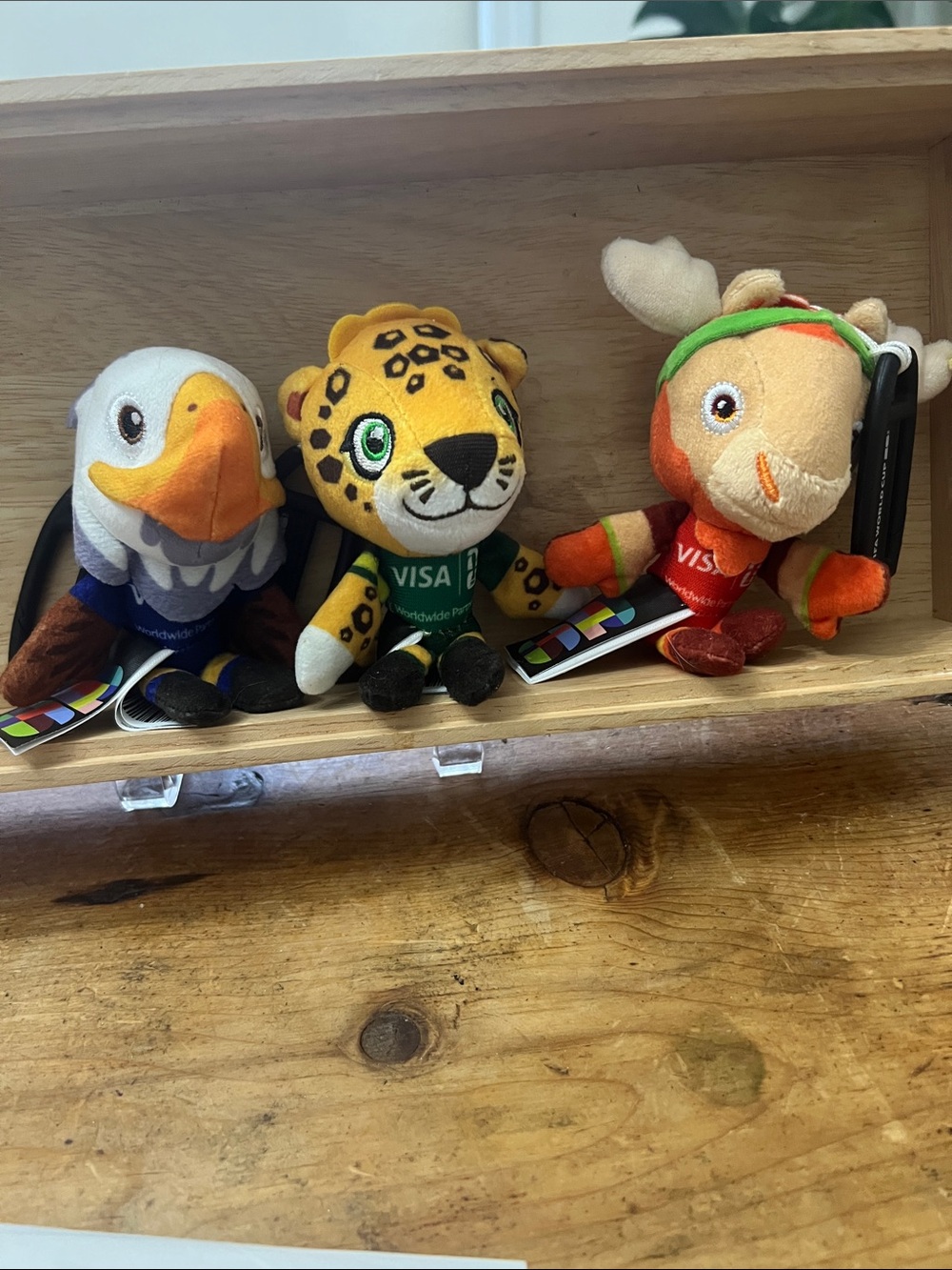 3 official 2026 FIFA World Cup mascot plush keychains